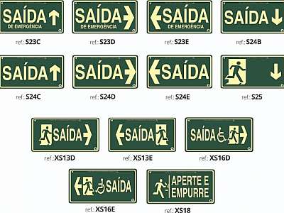 Placas de rota de fuga Placas de rota de fuga