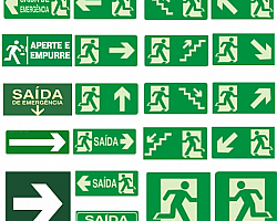 Placas sinalização acessibilidade