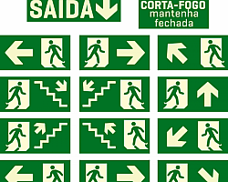 Placas sinalização acessibilidade