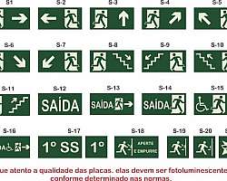 Placas de rota de fuga Placas de rota de fuga
