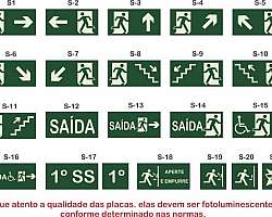 Placas de sinalização modular