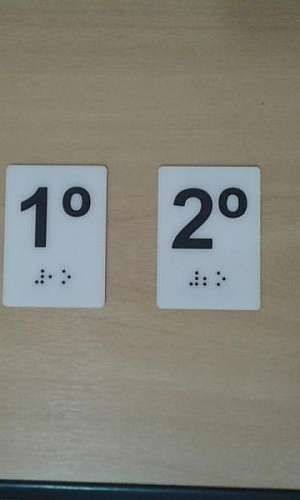 Placa em braille preço Placa em braille preço