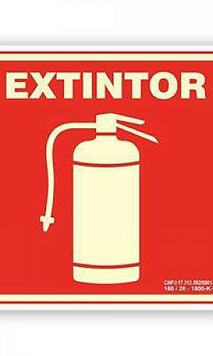 Sinalização de hidrantes e extintores